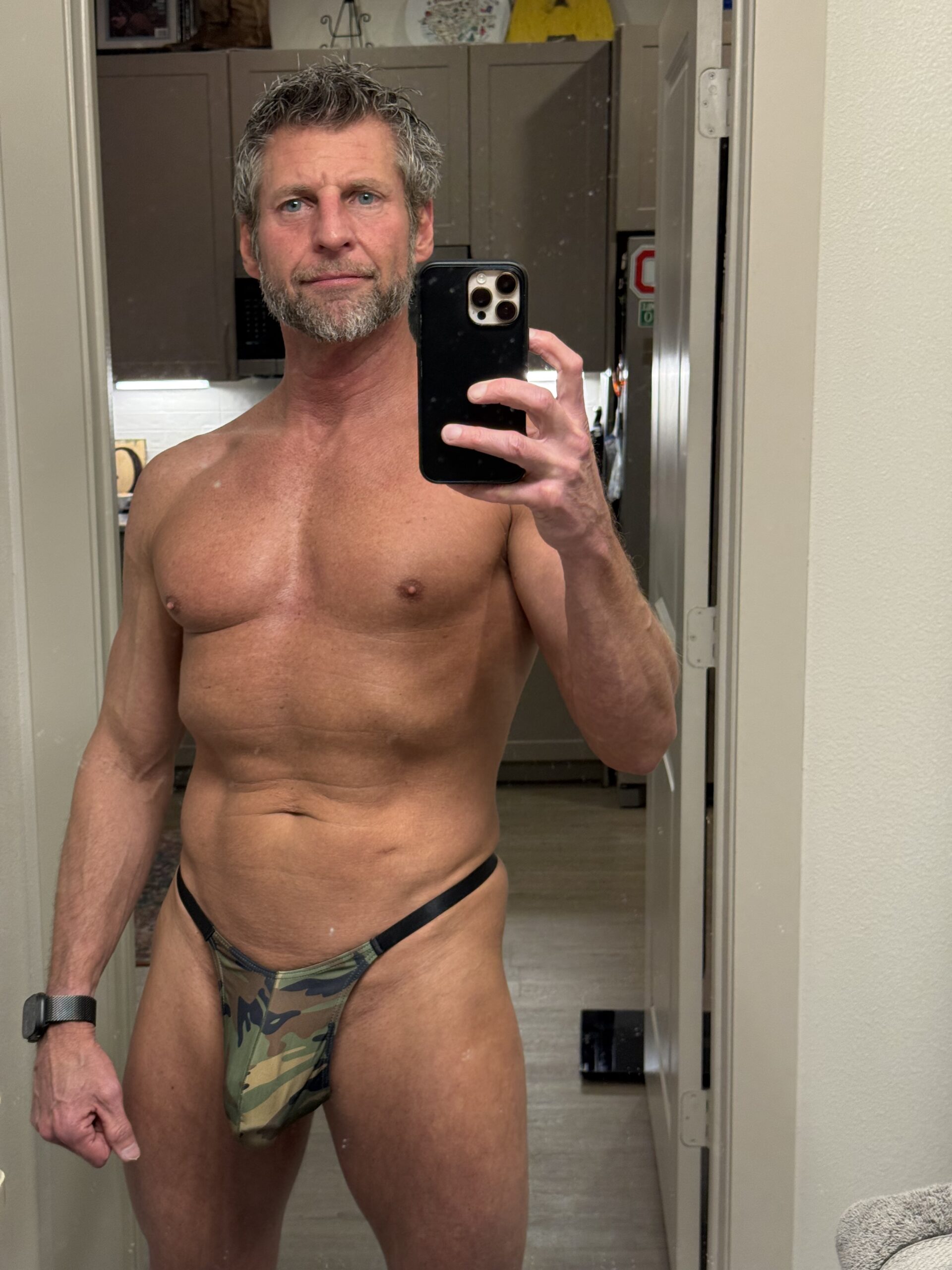 Big cock, small thong